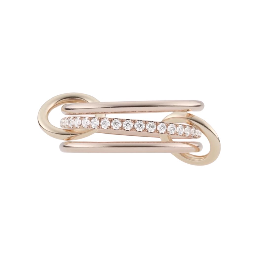 Spinelli Kilcollin 18kt Rose Gold and Diamond Sonny Ring